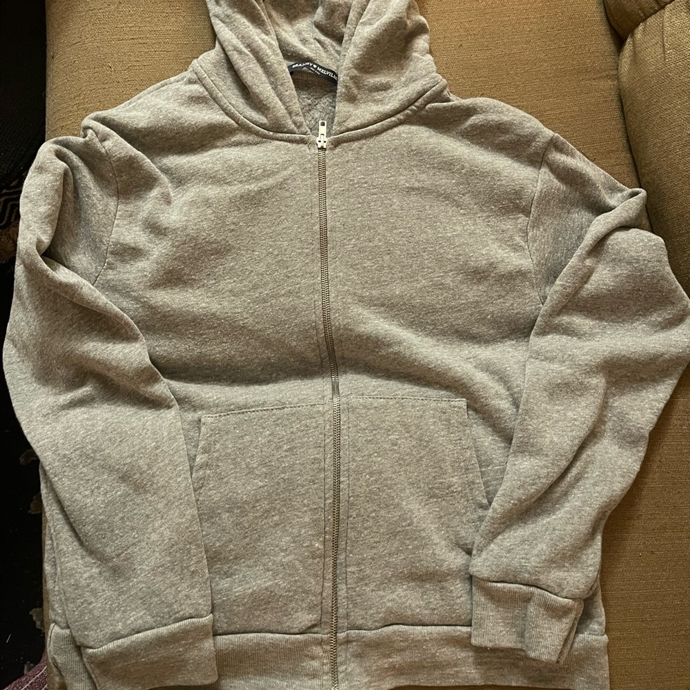 Brandy Melville hoodie, gray, zip up